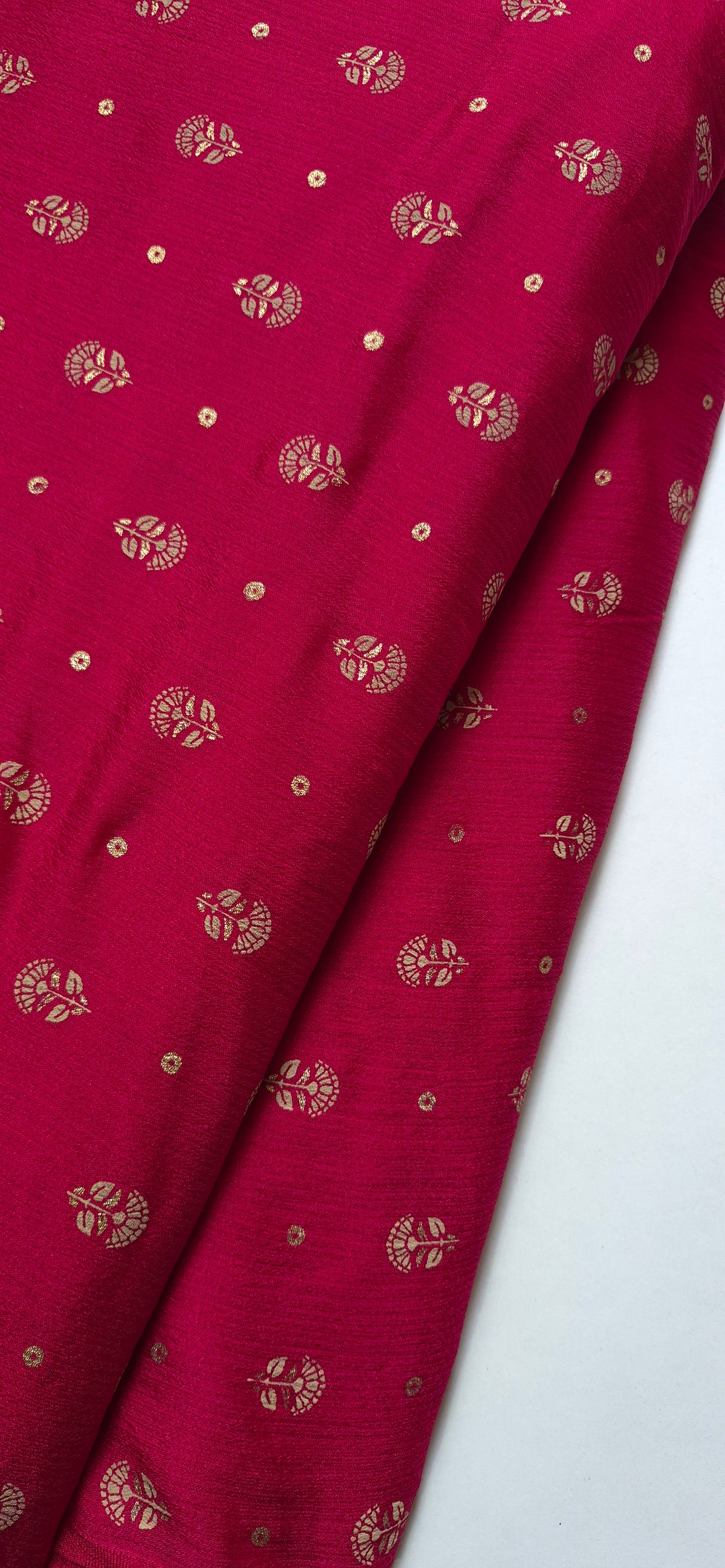 Chanderi Silk Long Straight Kurti