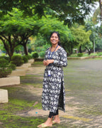 Cotton Long Straight Kurti