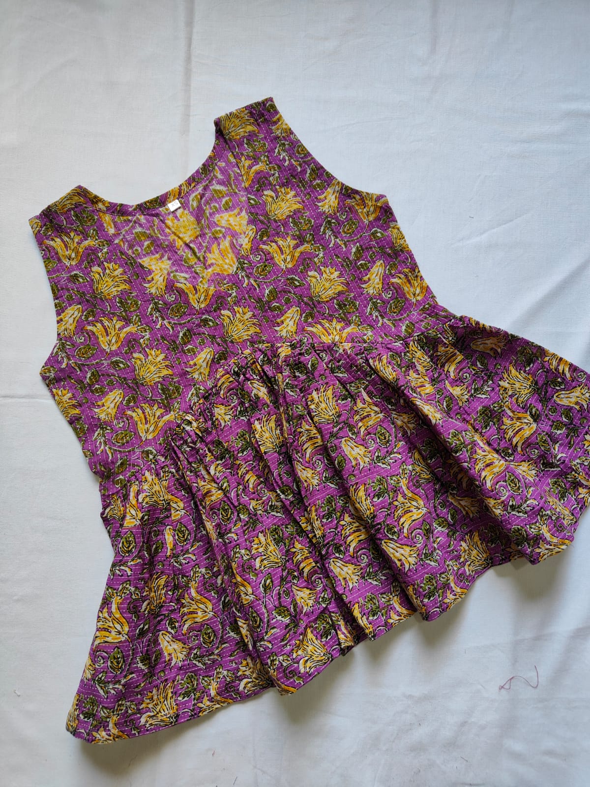 Cotton peplum top Ready to ship