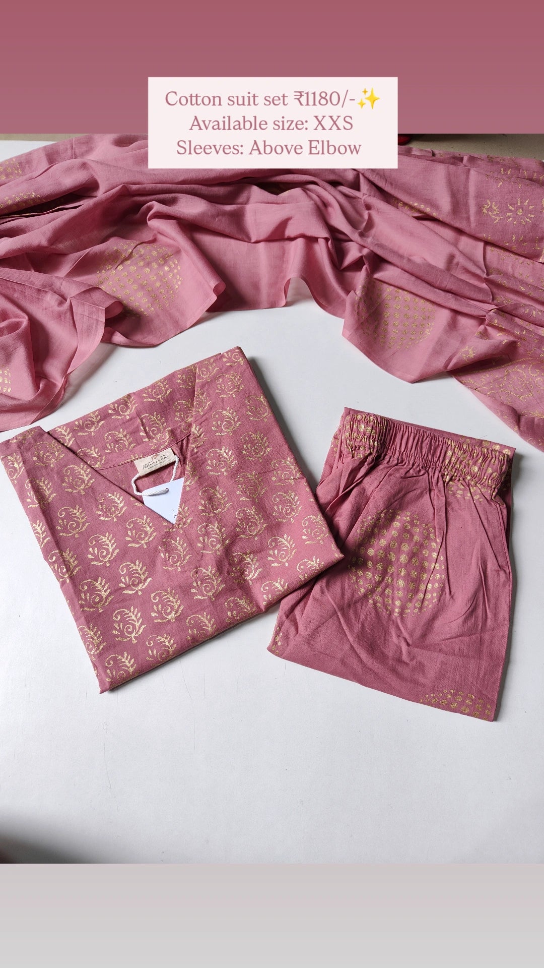 Ready to ship Cotton suit set