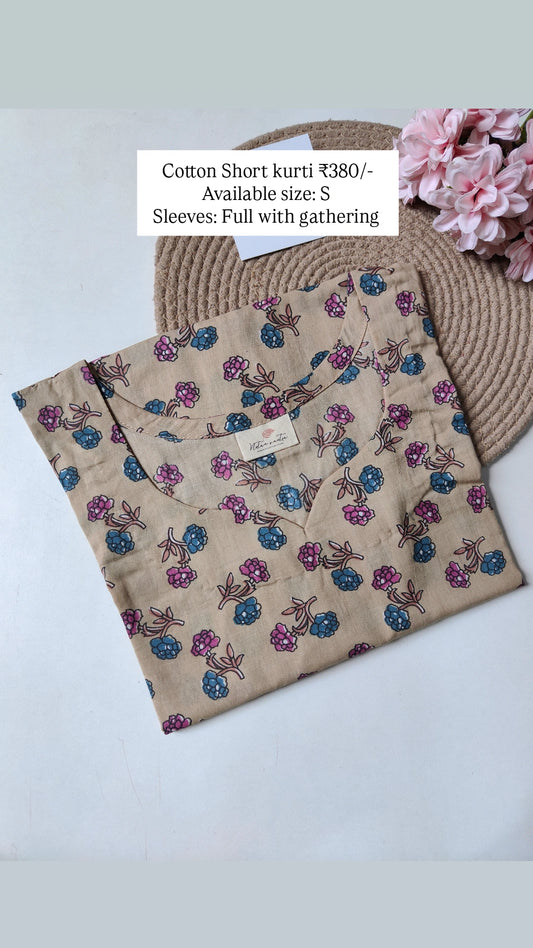 Ready to ship Cotton short kurti