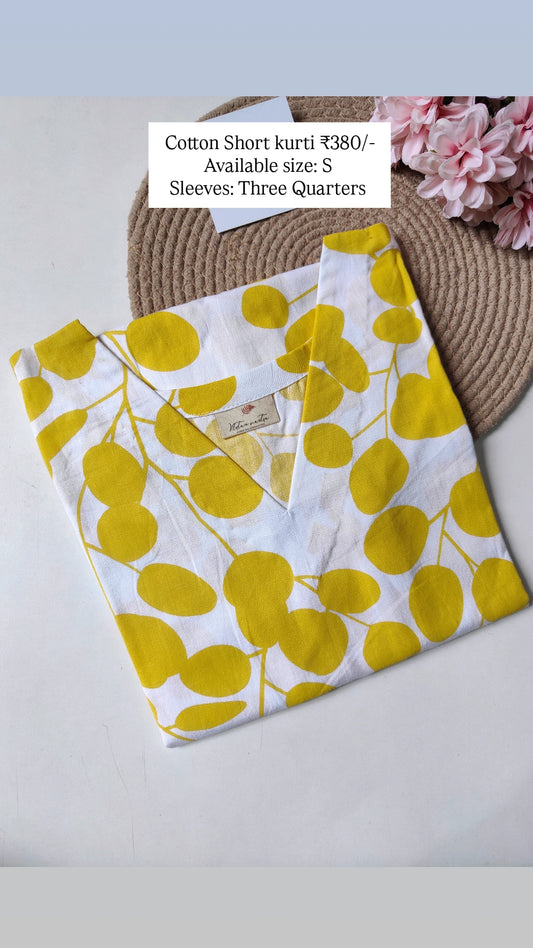 Ready to ship Cotton short kurti