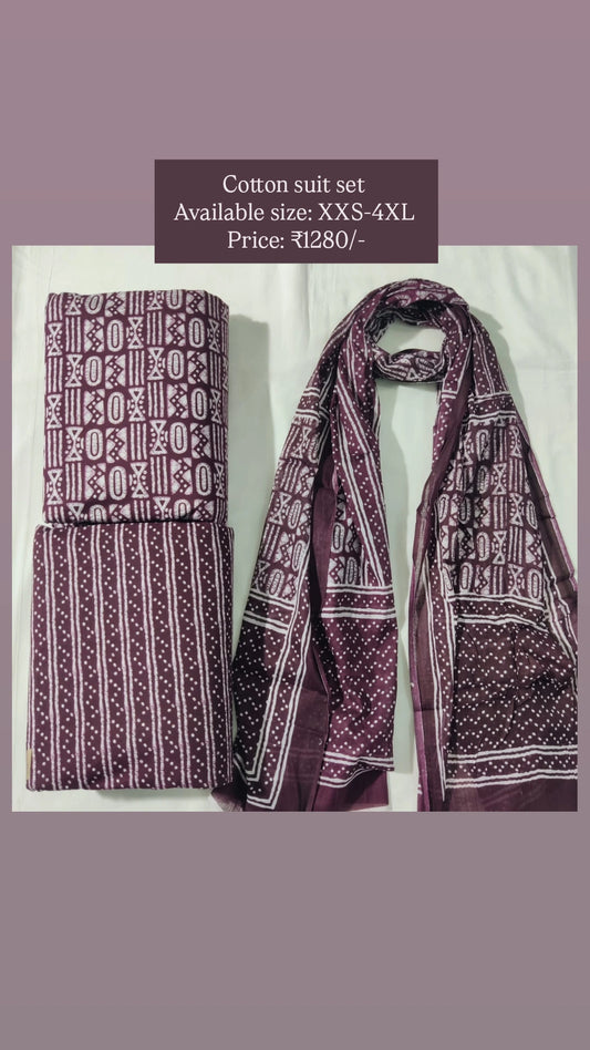Cotton suit set