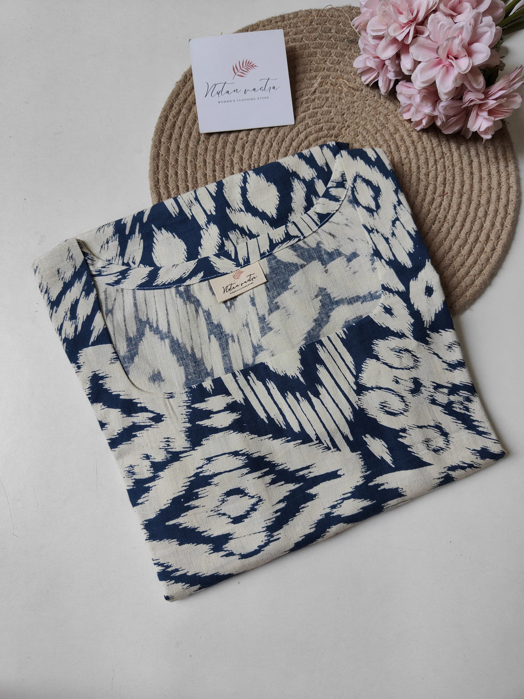 Ready To Ship Khadi Cotton Long Kurti