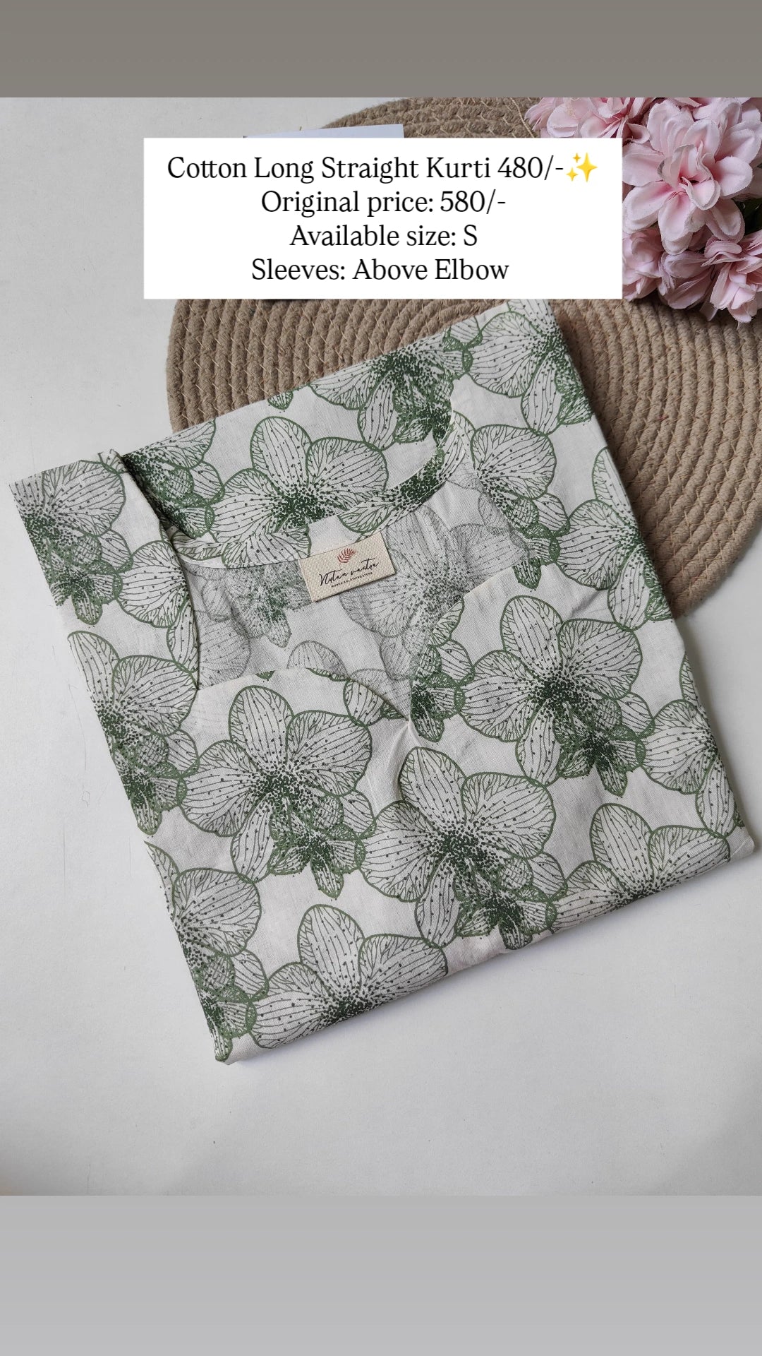 Ready To Ship Cotton Long Kurti