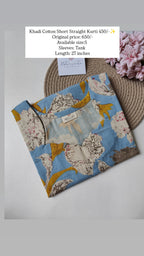 Ready To Ship Khadi Cotton Short Kurti