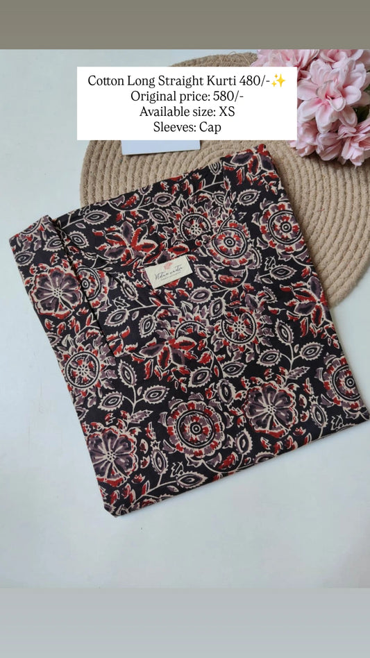 Ready To Ship Cotton Long Kurti