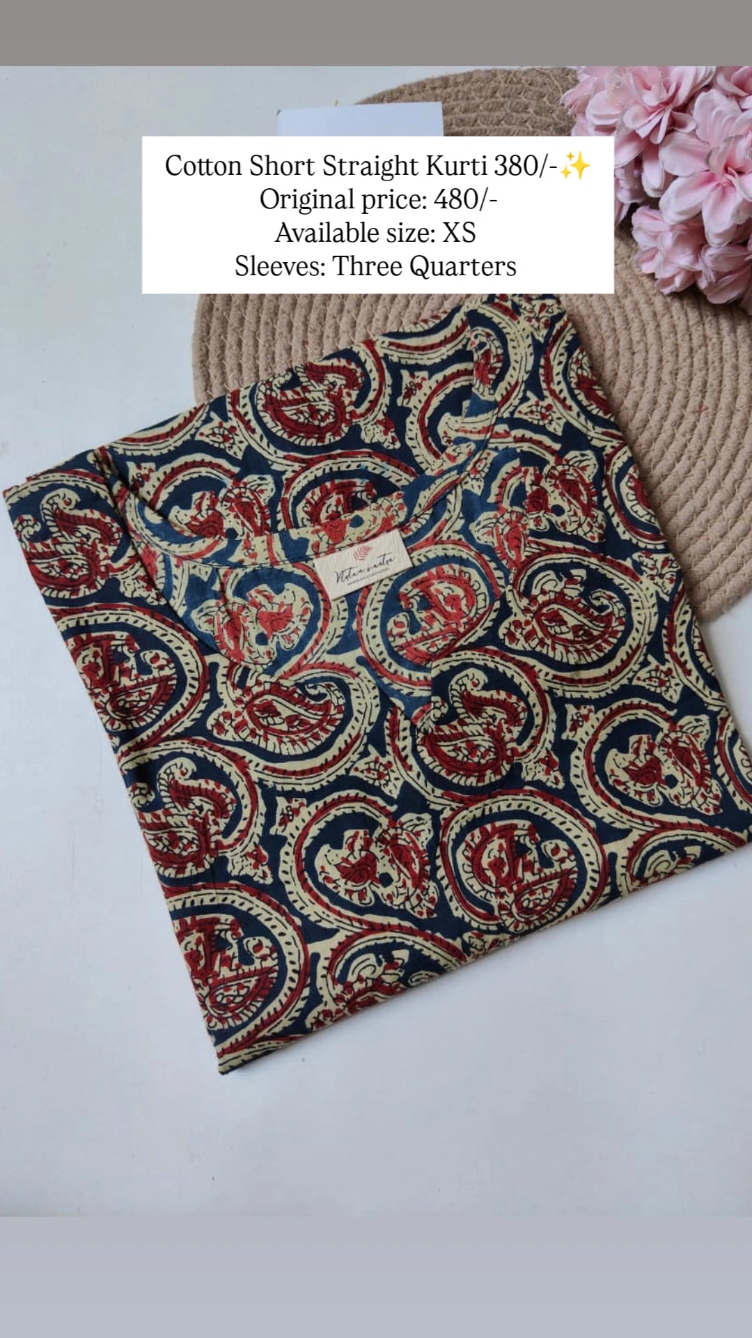 Ready To Ship Cotton Short Kurti