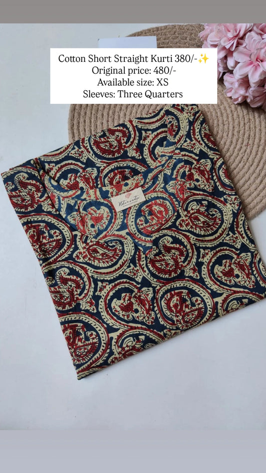 Ready To Ship Cotton Short Kurti