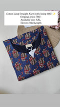Ready To Ship Cotton Long Kurti