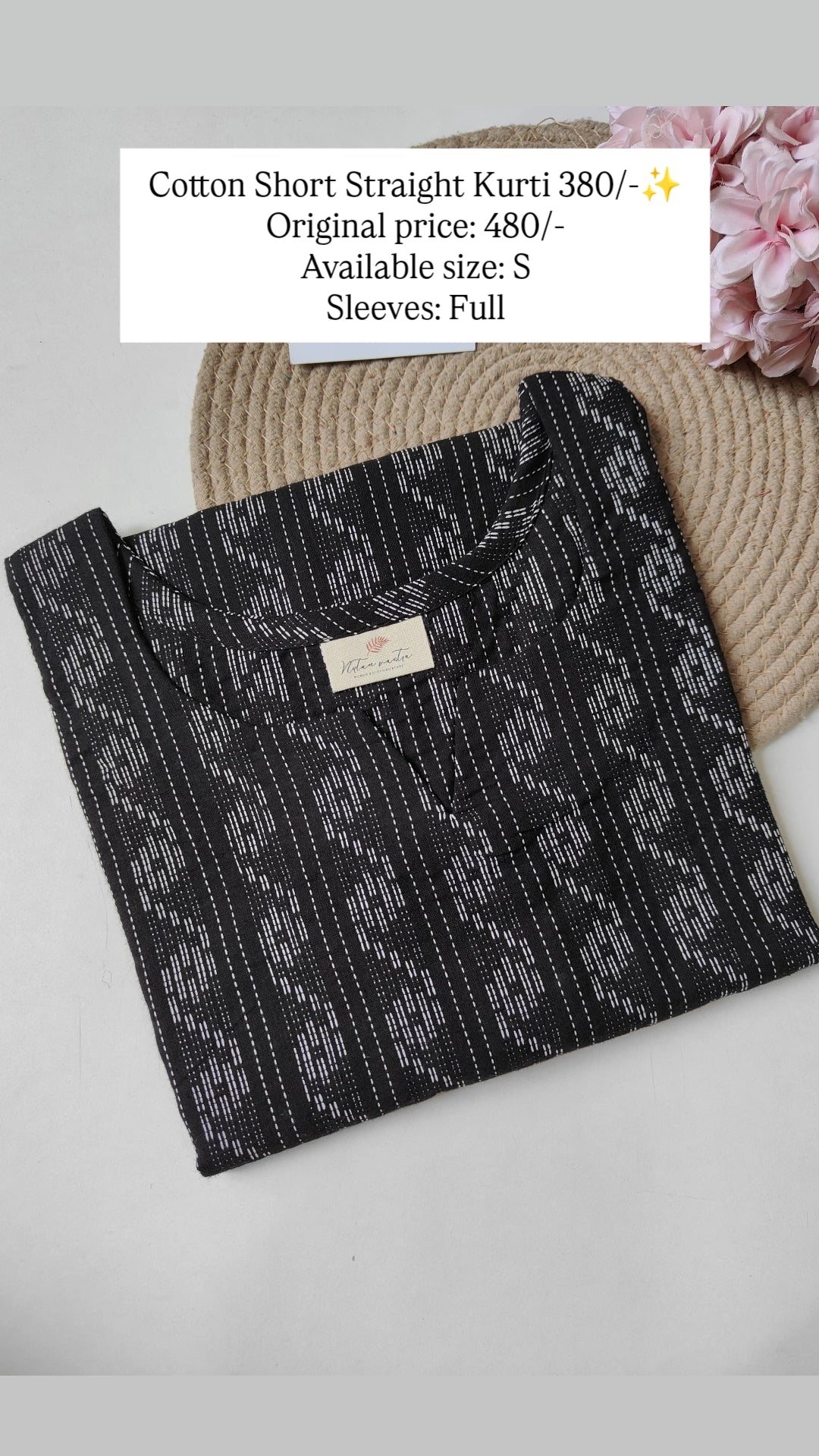 Ready To Ship Cotton Short Kurti