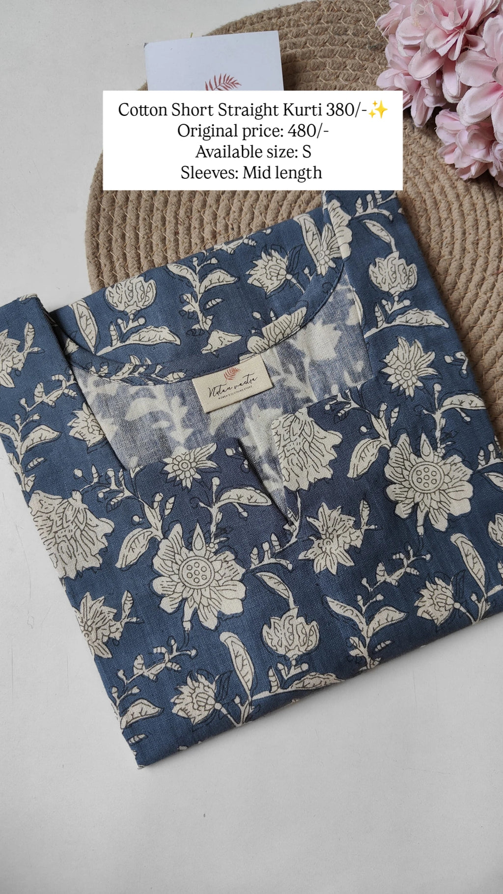 Ready To Ship Cotton Short Kurti