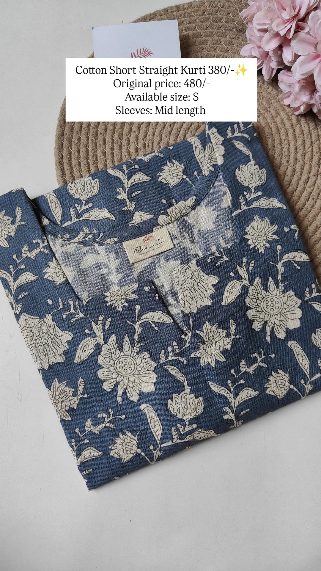 Ready To Ship Cotton Short Kurti