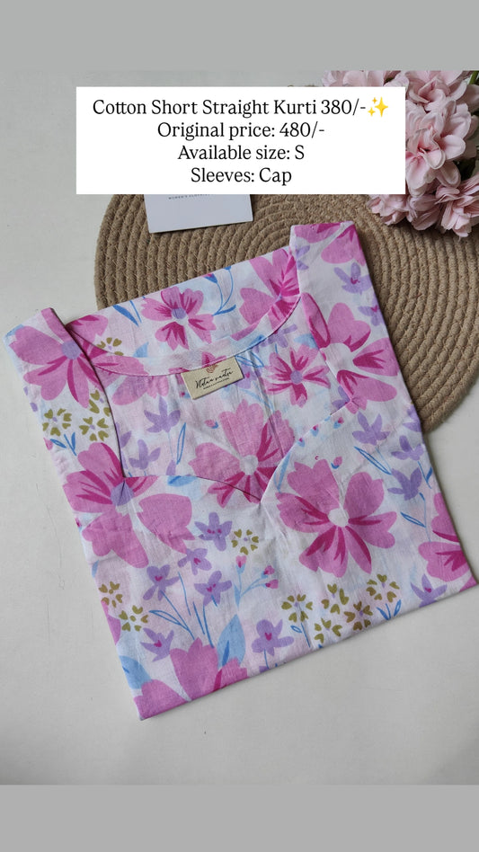 Ready To Ship Cotton Short Kurti
