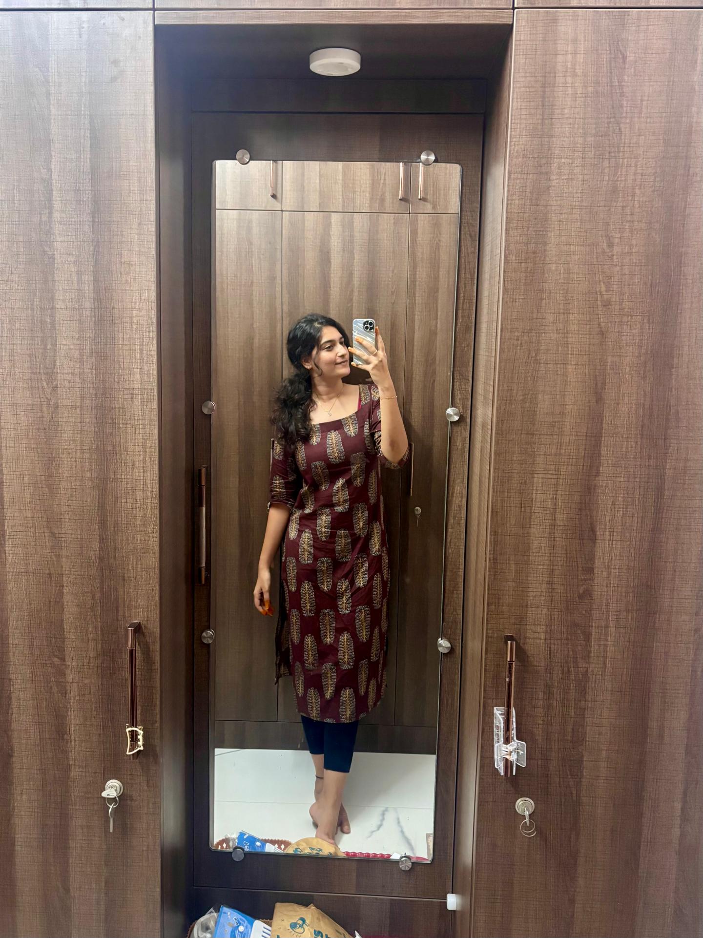 Cotton Long Straight Kurti