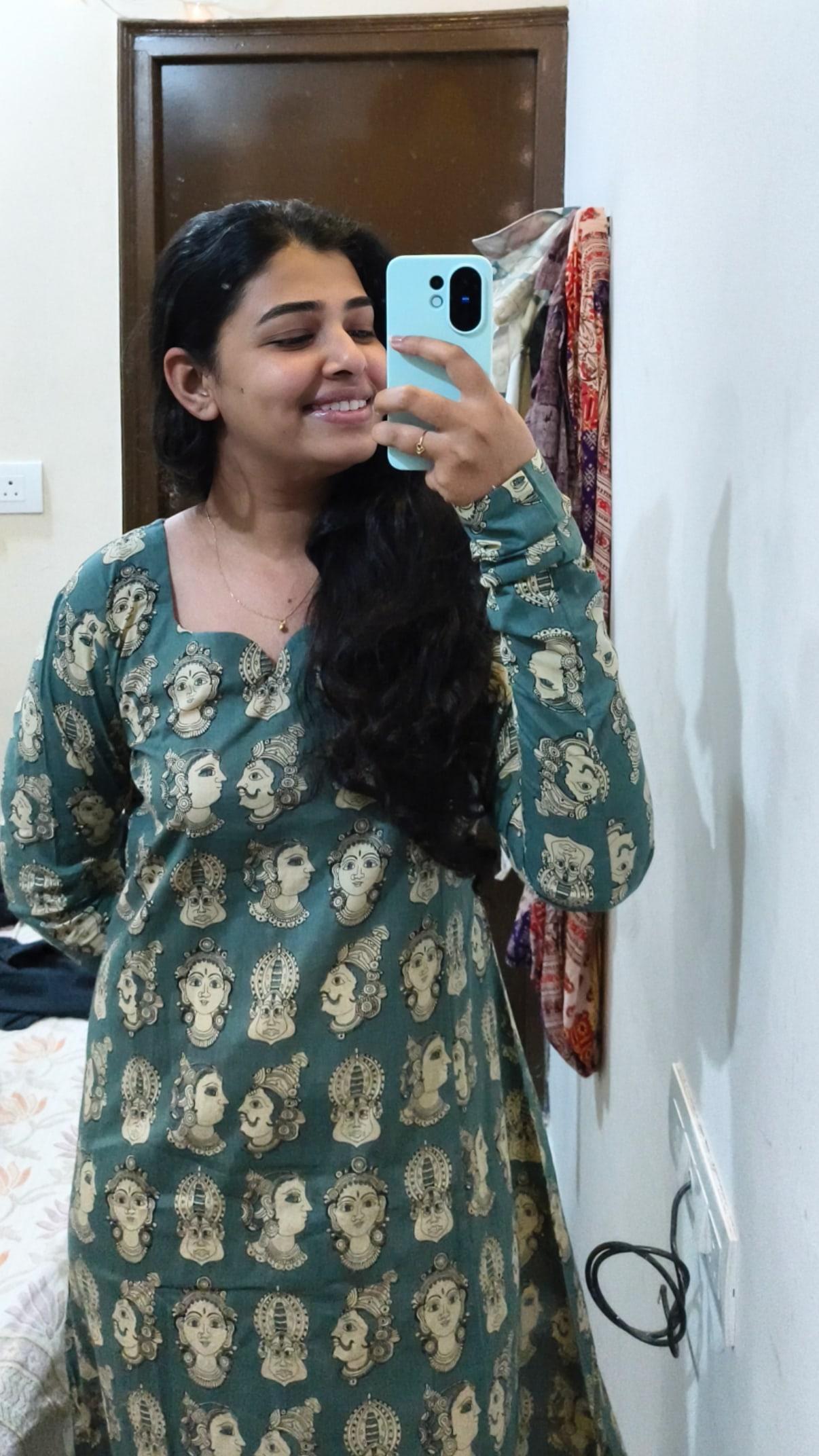 Cotton Long Straight Kurti