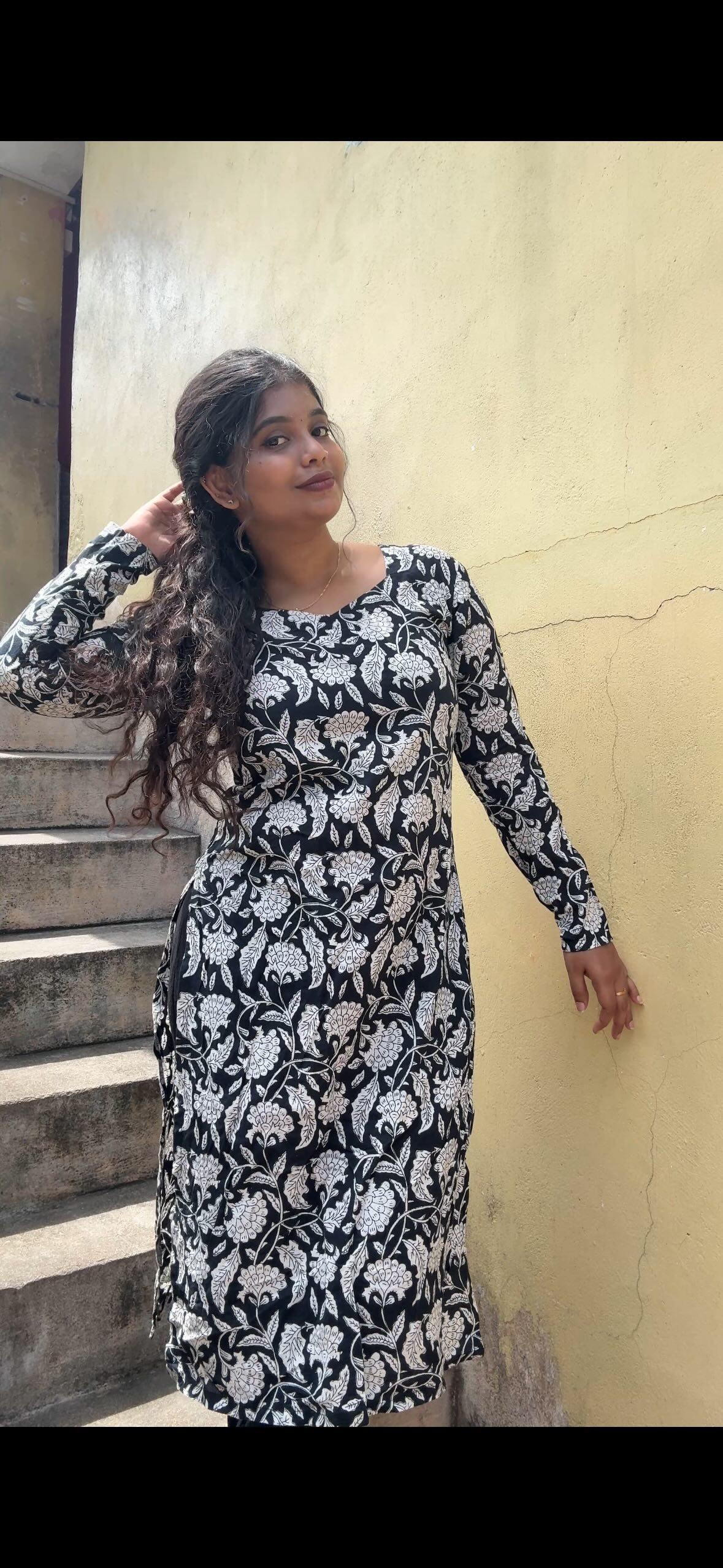 Cotton Long Straight Kurti