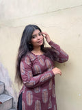 Cotton Long Straight Kurti