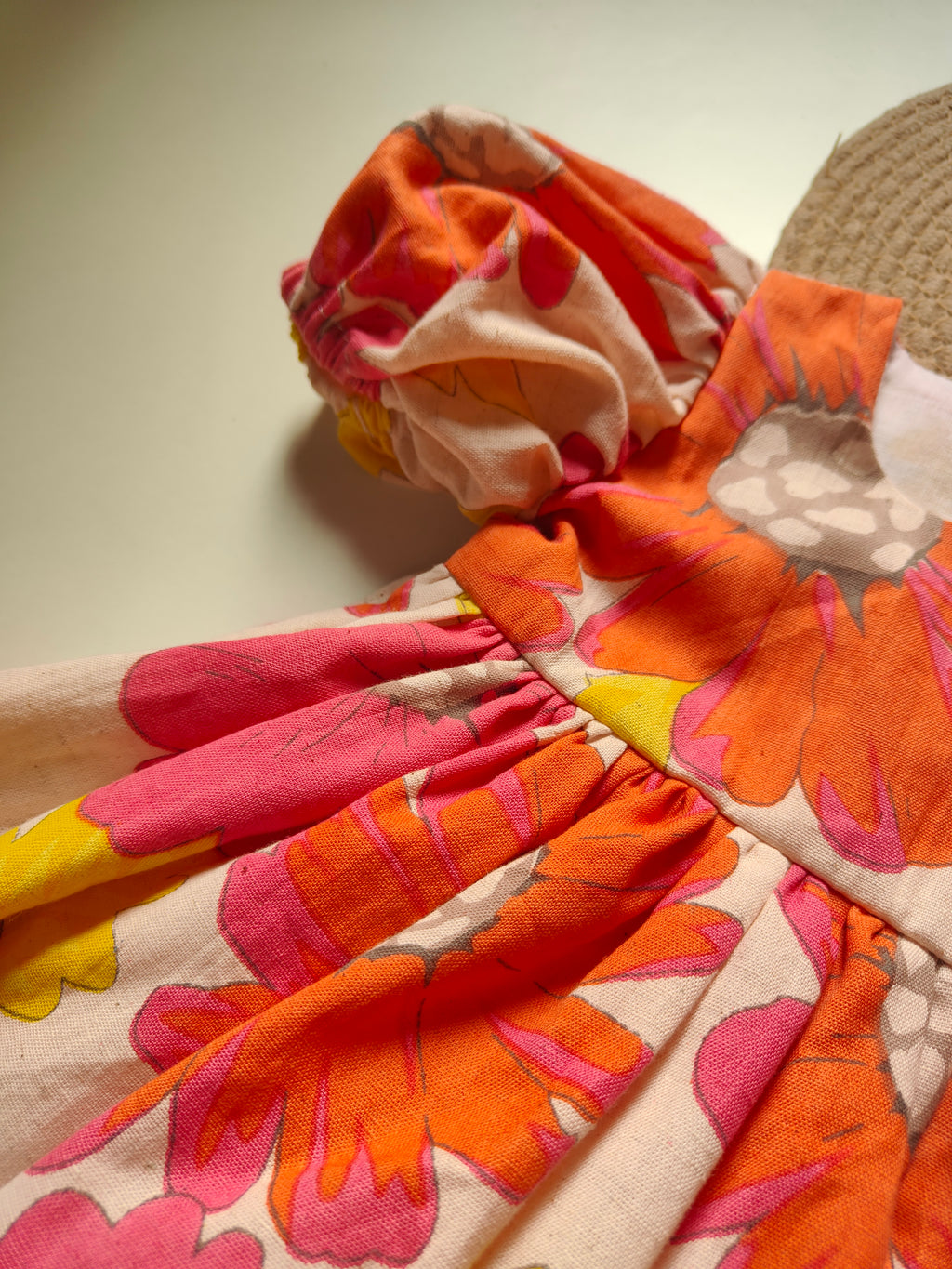 Big Floral Cotton Girls frock