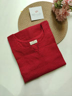 Cotton Long Straight Kurti