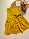 Mustard hakoba Girls frock