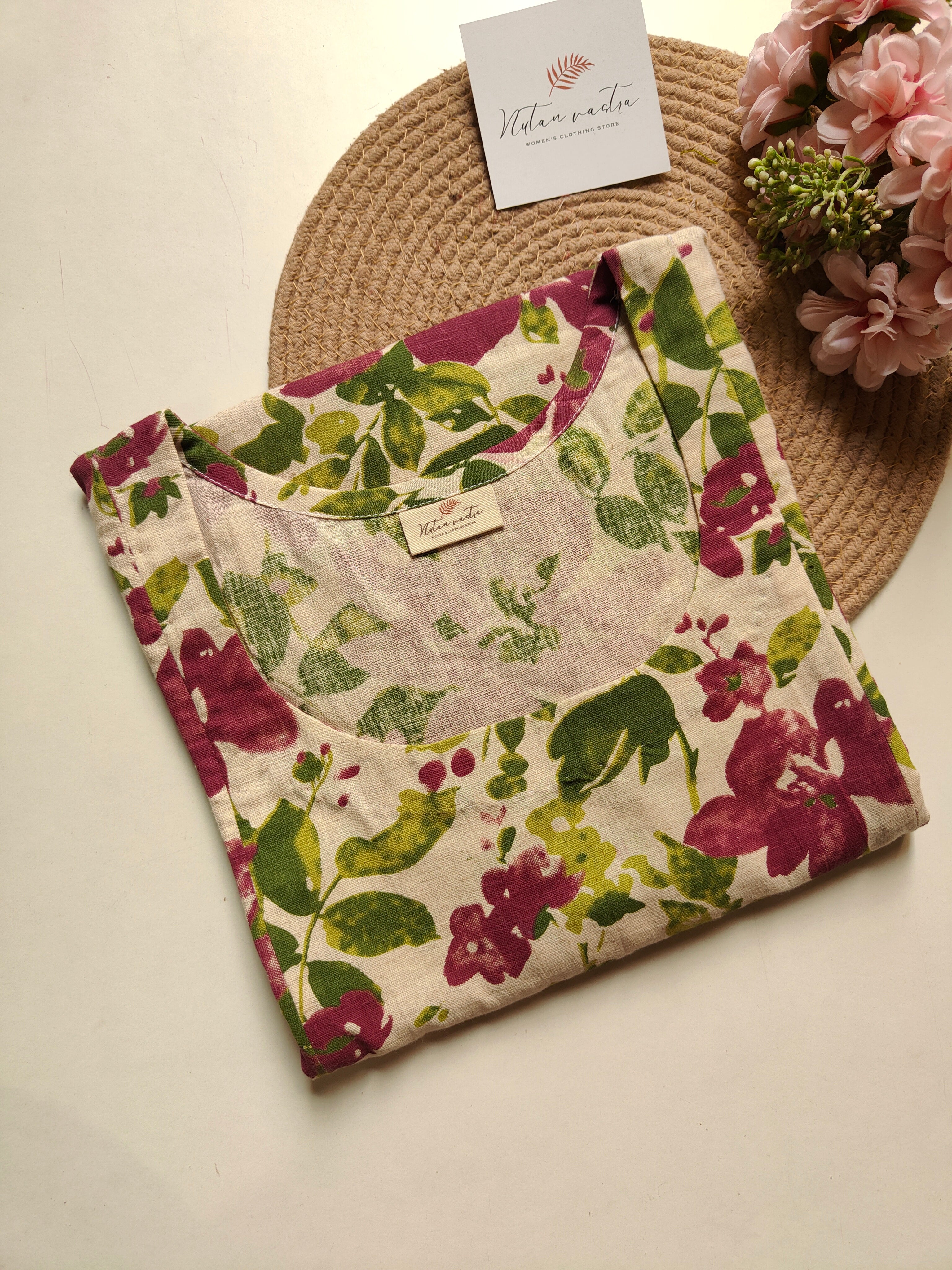 Cotton Flex Long Straight Kurti