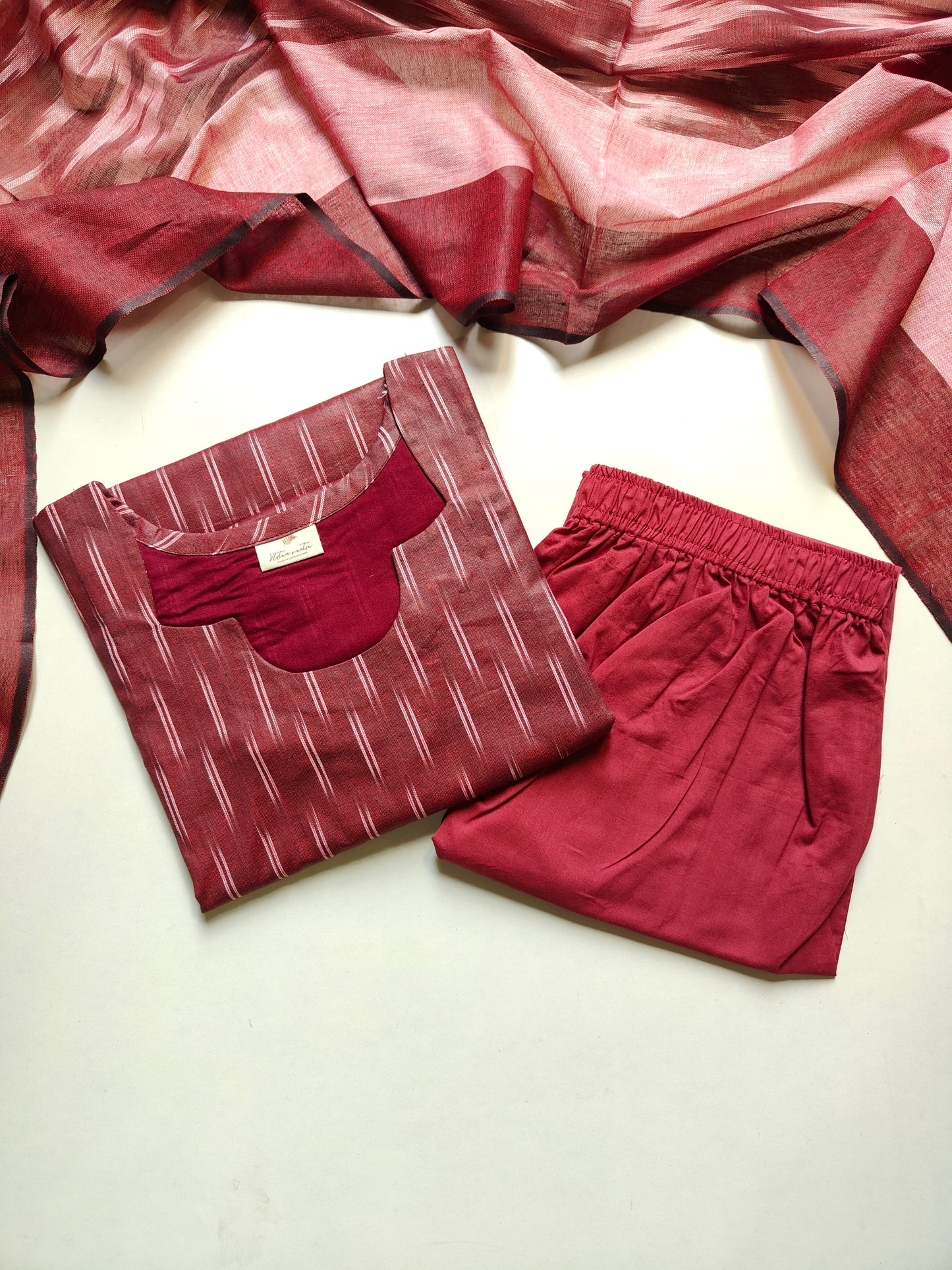 Ikkath cotton suit set