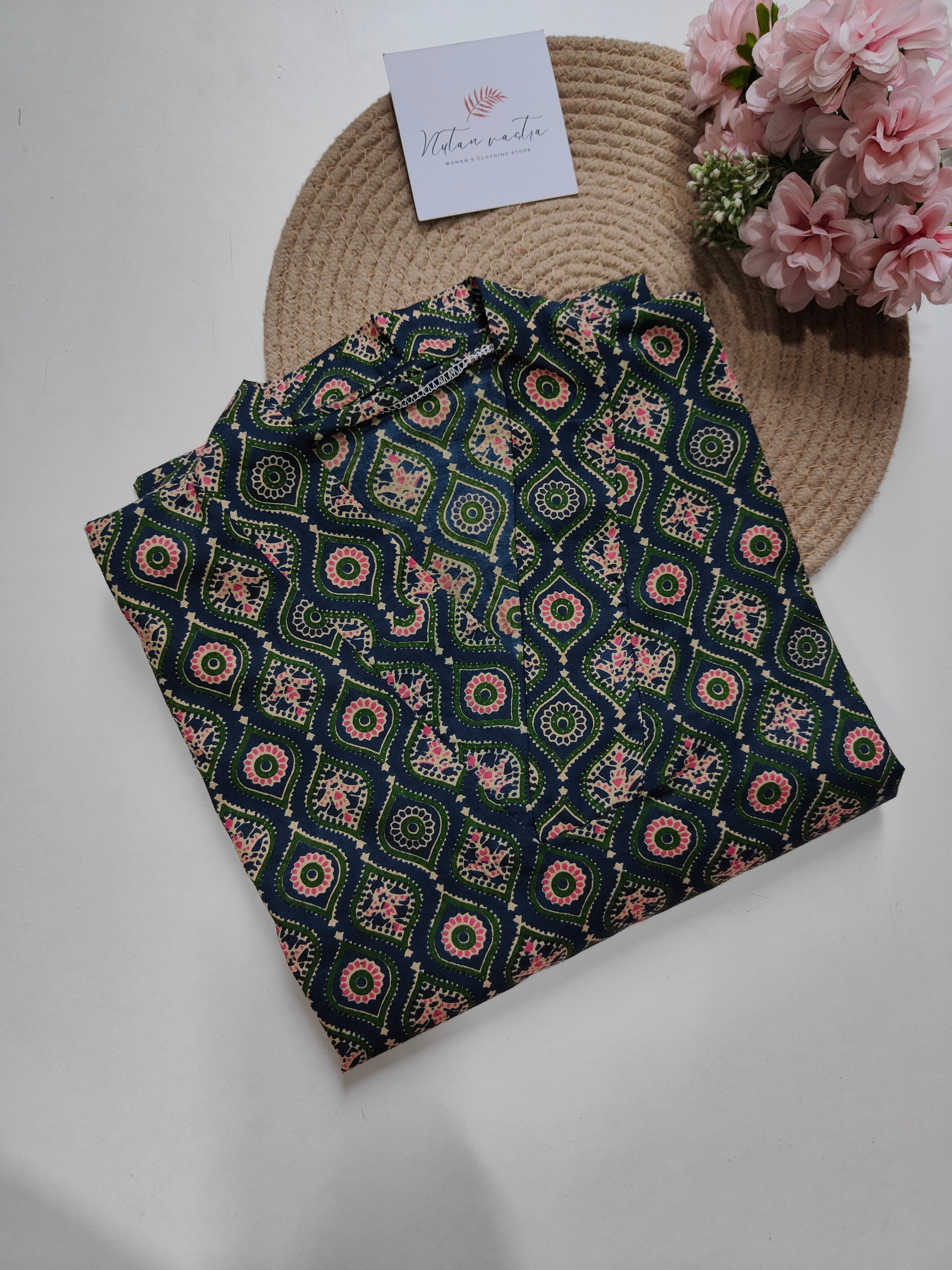 Cotton Long Straight Kurti