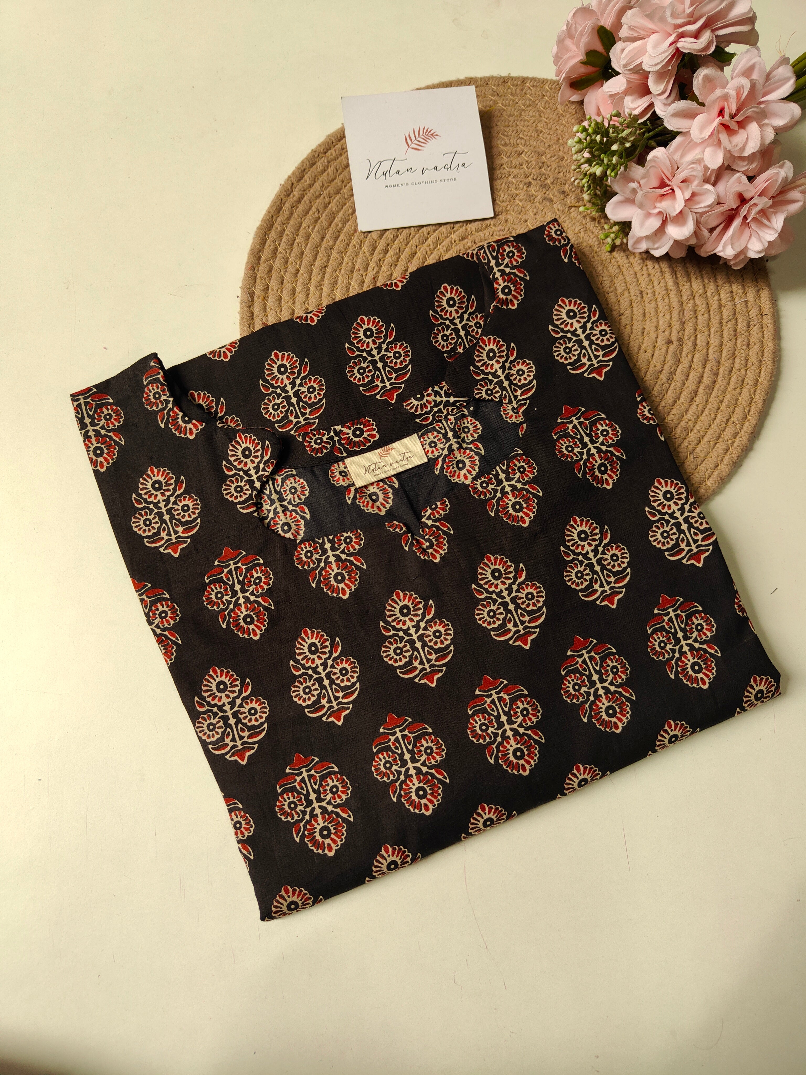 Cotton Long Straight Kurti