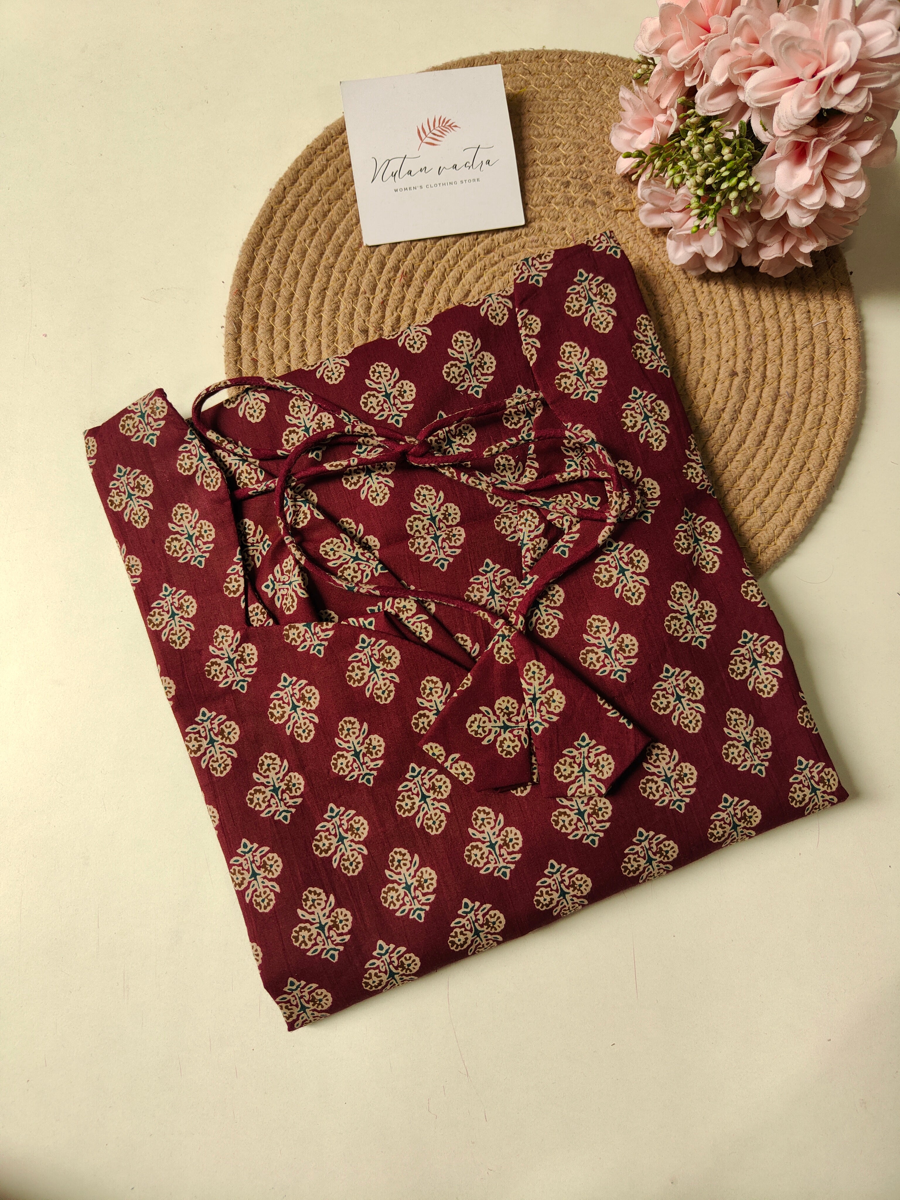 Cotton Long Straight Kurti