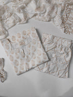 Cotton Suit Set With Chiffon Dupatta