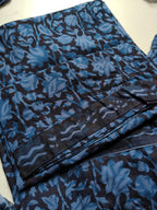 Cotton Suit Set With Chiffon Dupatta