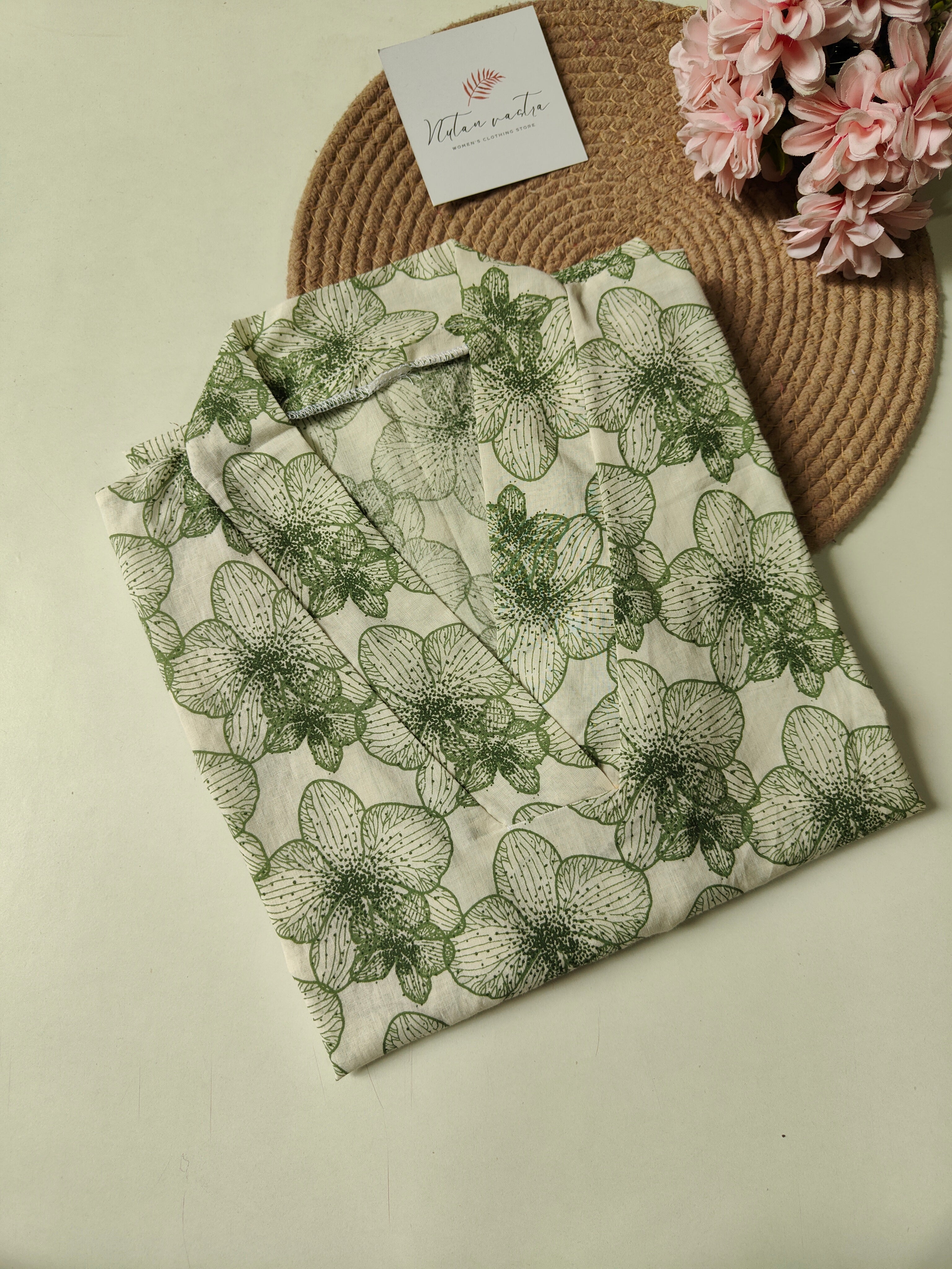 Cotton Long Straight Kurti