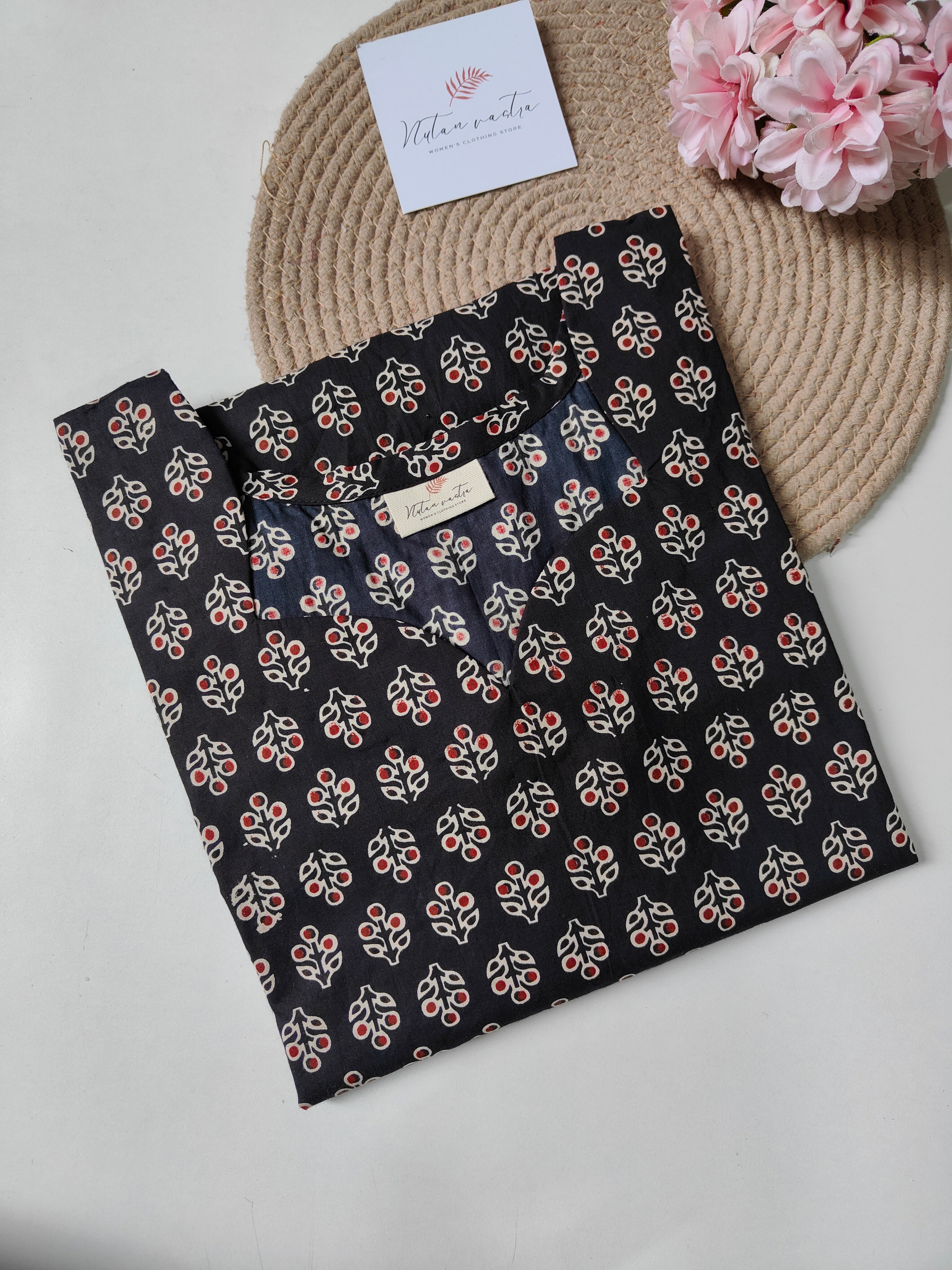 Cotton Long Straight Kurti