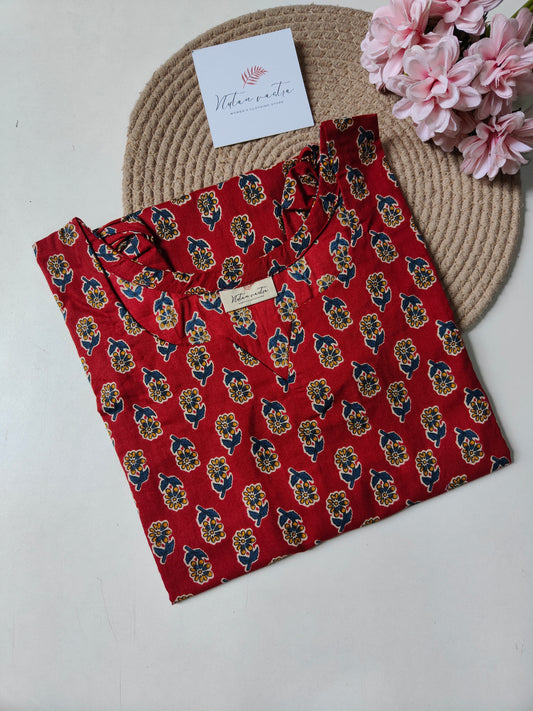 Ready to ship cotton short kurti