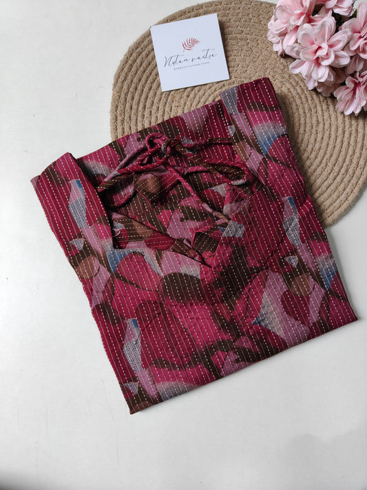 Ready to ship cotton kantha long straight kurti