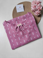 Khadi Cotton Anarkali Kurti