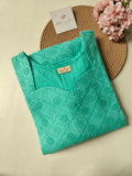 Cotton hakoba Long Straight Kurti