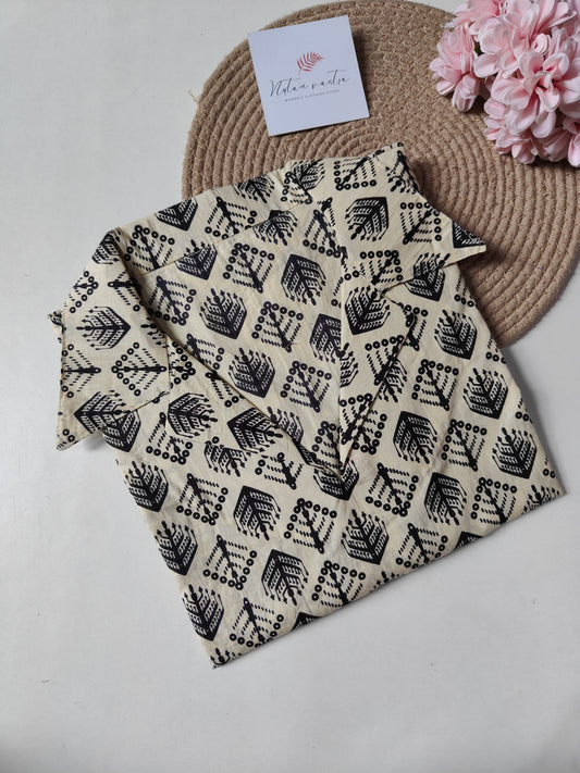 Cotton long straight kurta