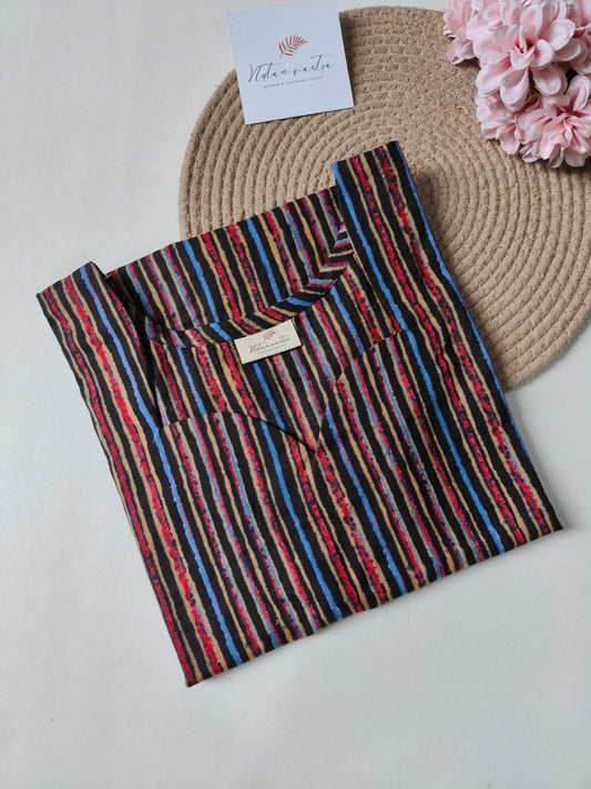 Cotton long straight kurta