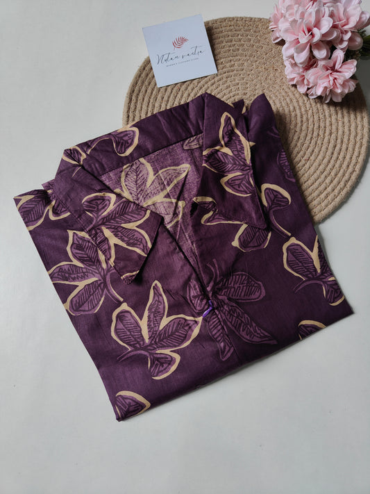 Ready to Ship Cotton Short kurti with centre feeding zip