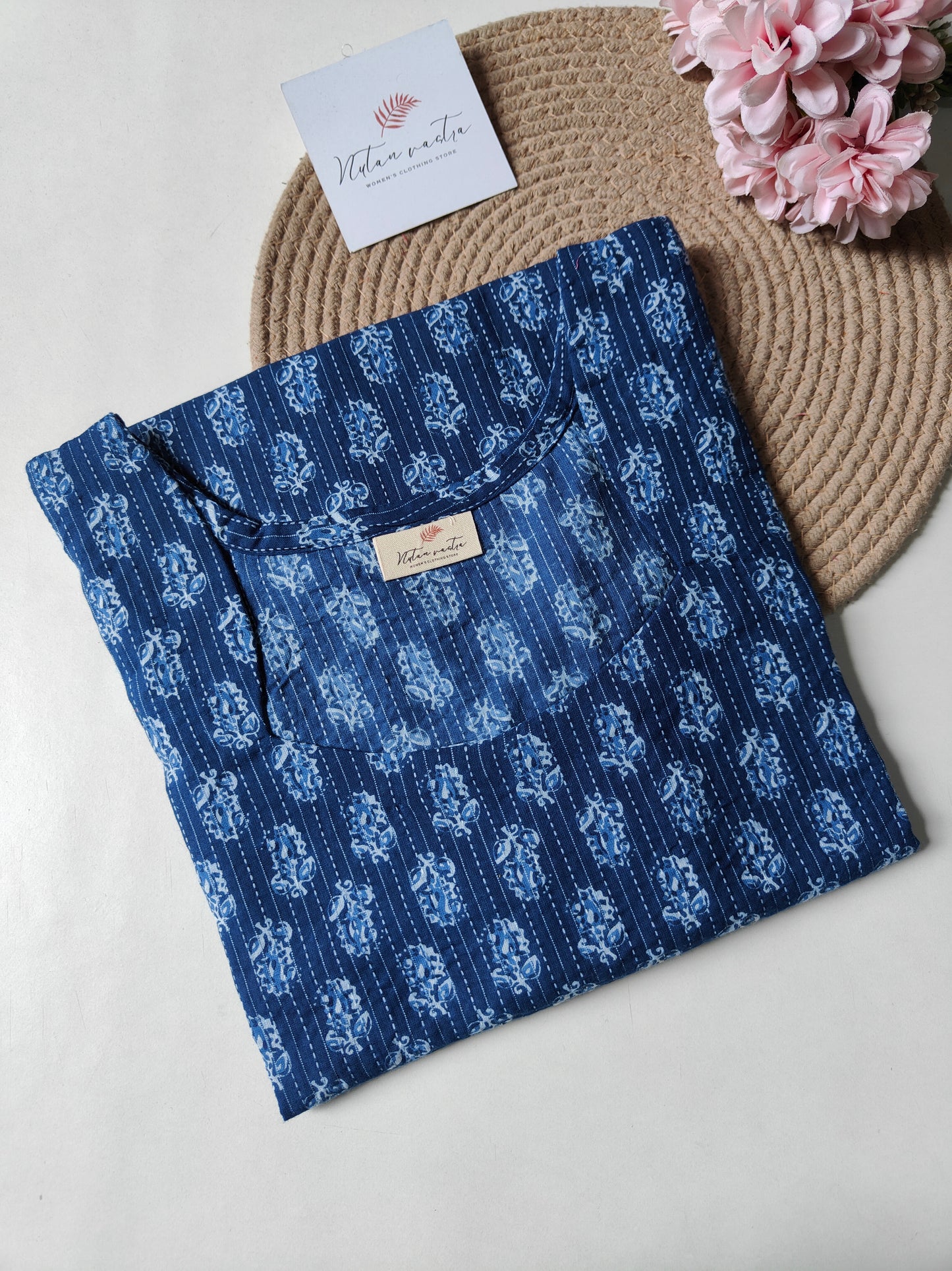Ready to Ship Hakoba Long Straight Kurti