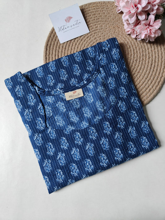 Ready to Ship Hakoba Long Straight Kurti