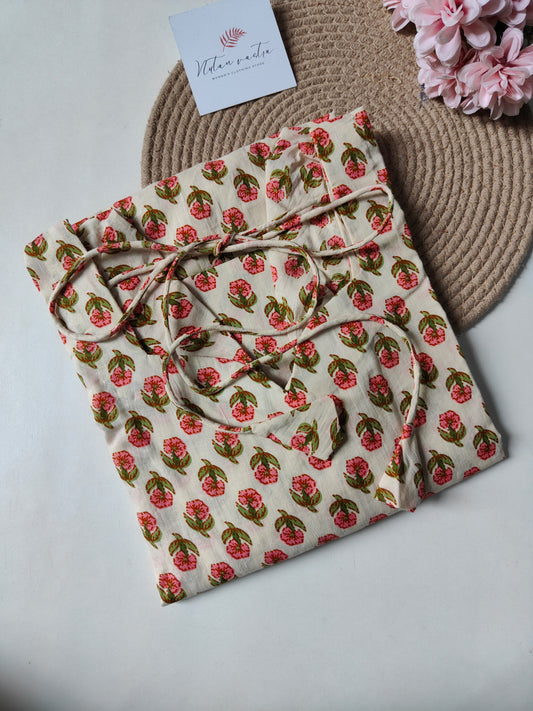 Ready To Ship Cotton Kantha Long Straight Kurti