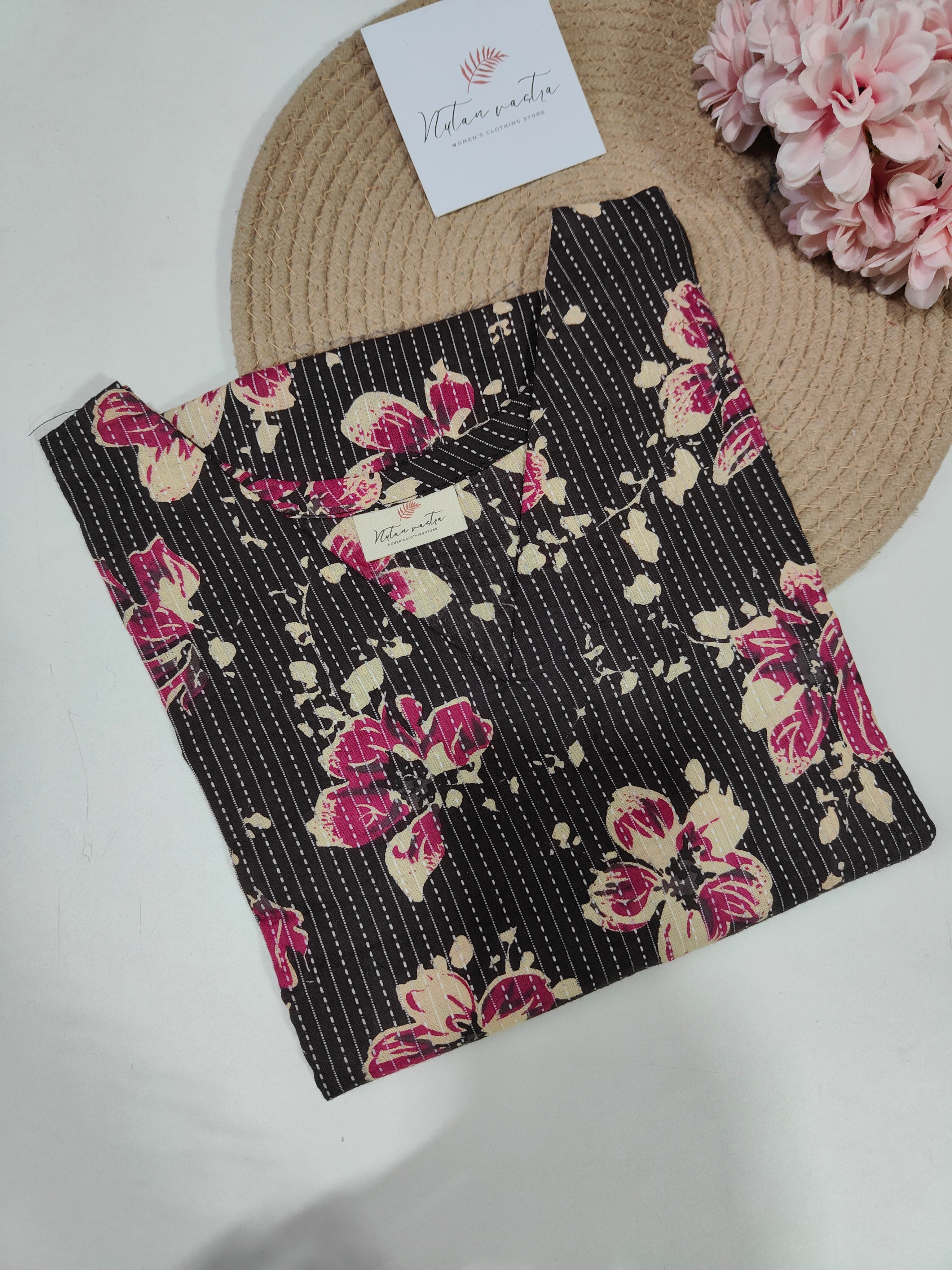 Ready to ship Cotton kantha Short kurti
