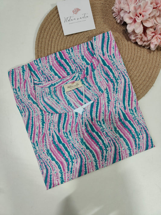 Ready to ship Cotton long Straight Kurti