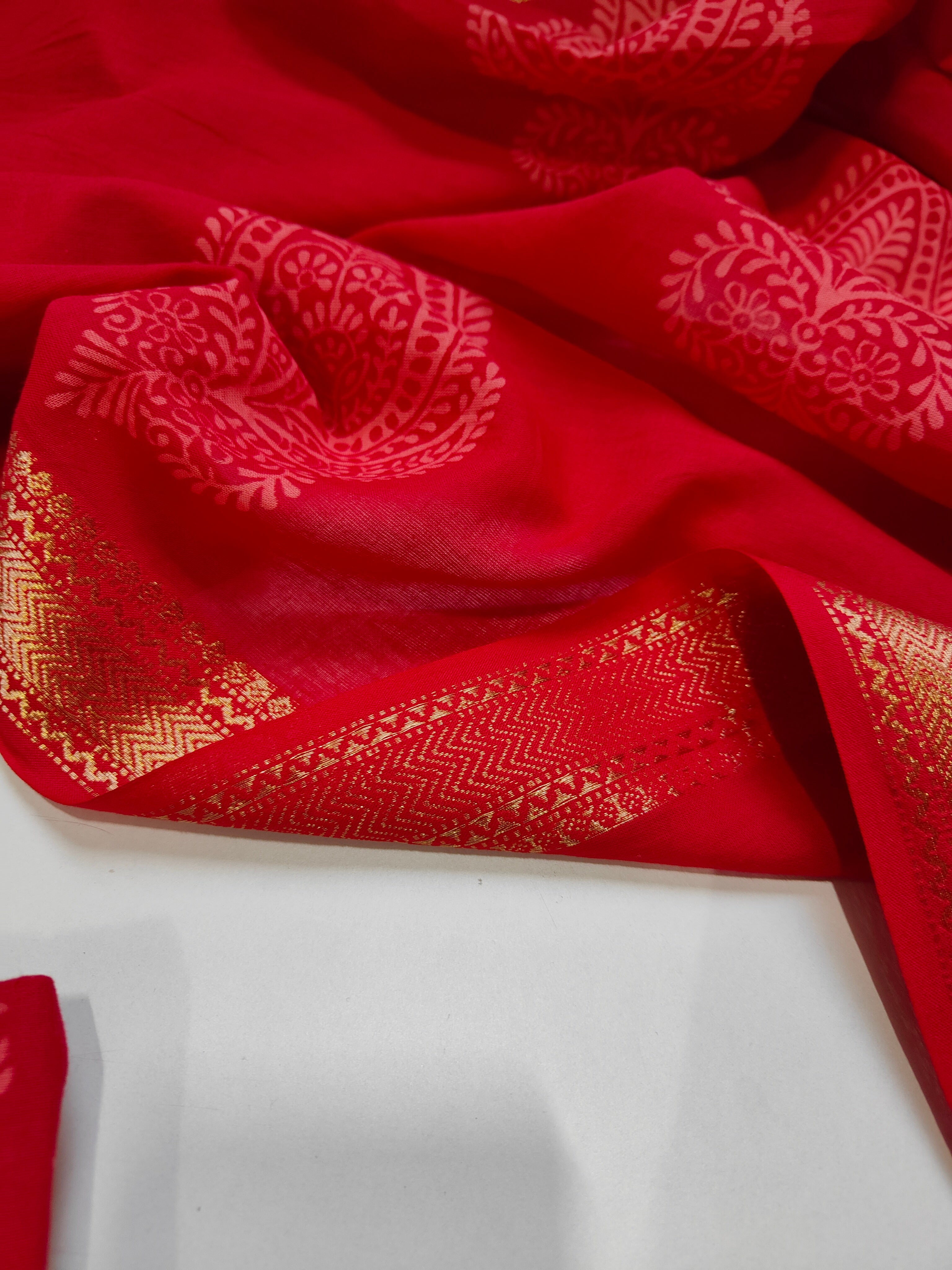 Mangalgiri South Cotton Suit Set