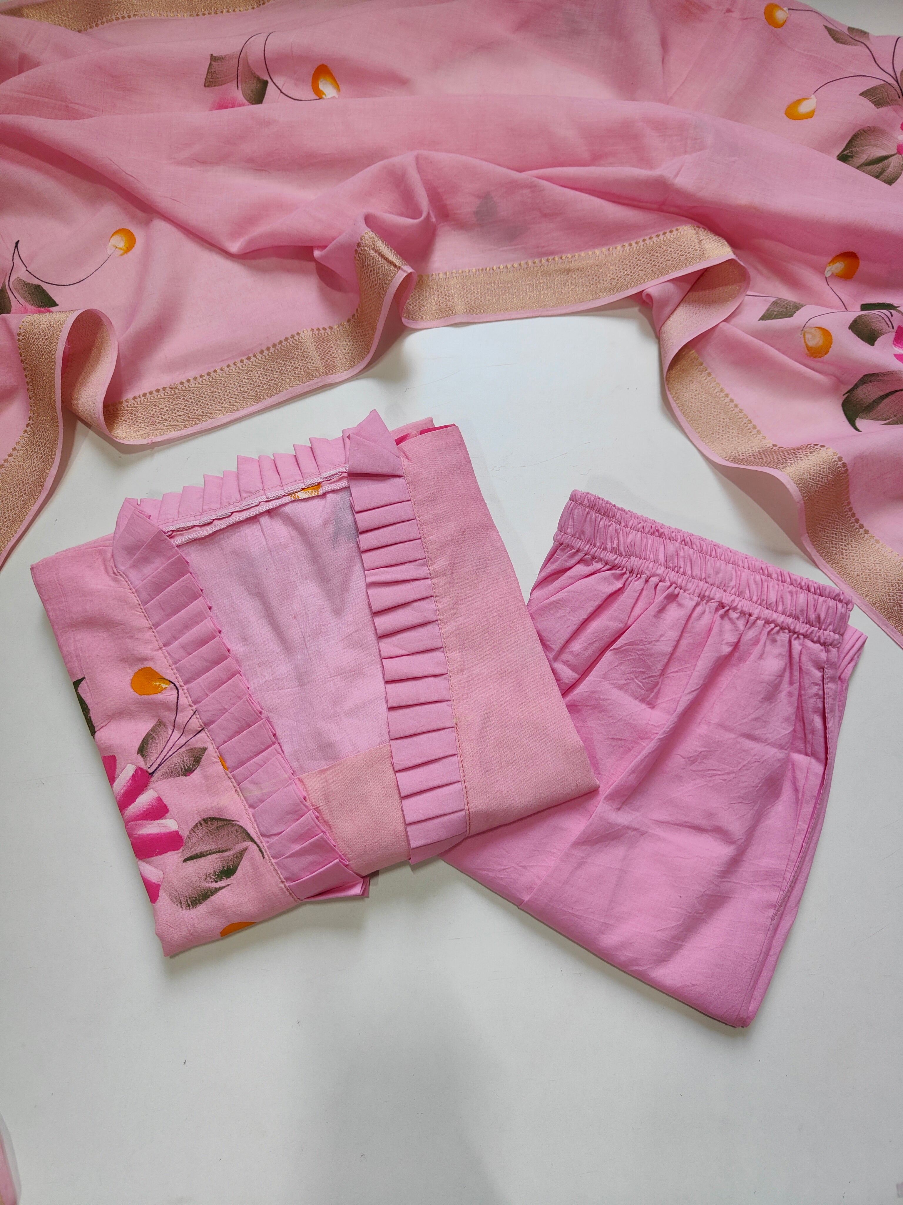 Mangalgiri South Cotton Suit Set