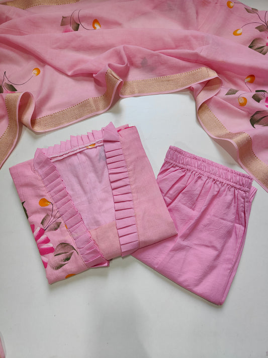 Mangalgiri south cotton suit set