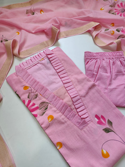 Mangalgiri south cotton suit set